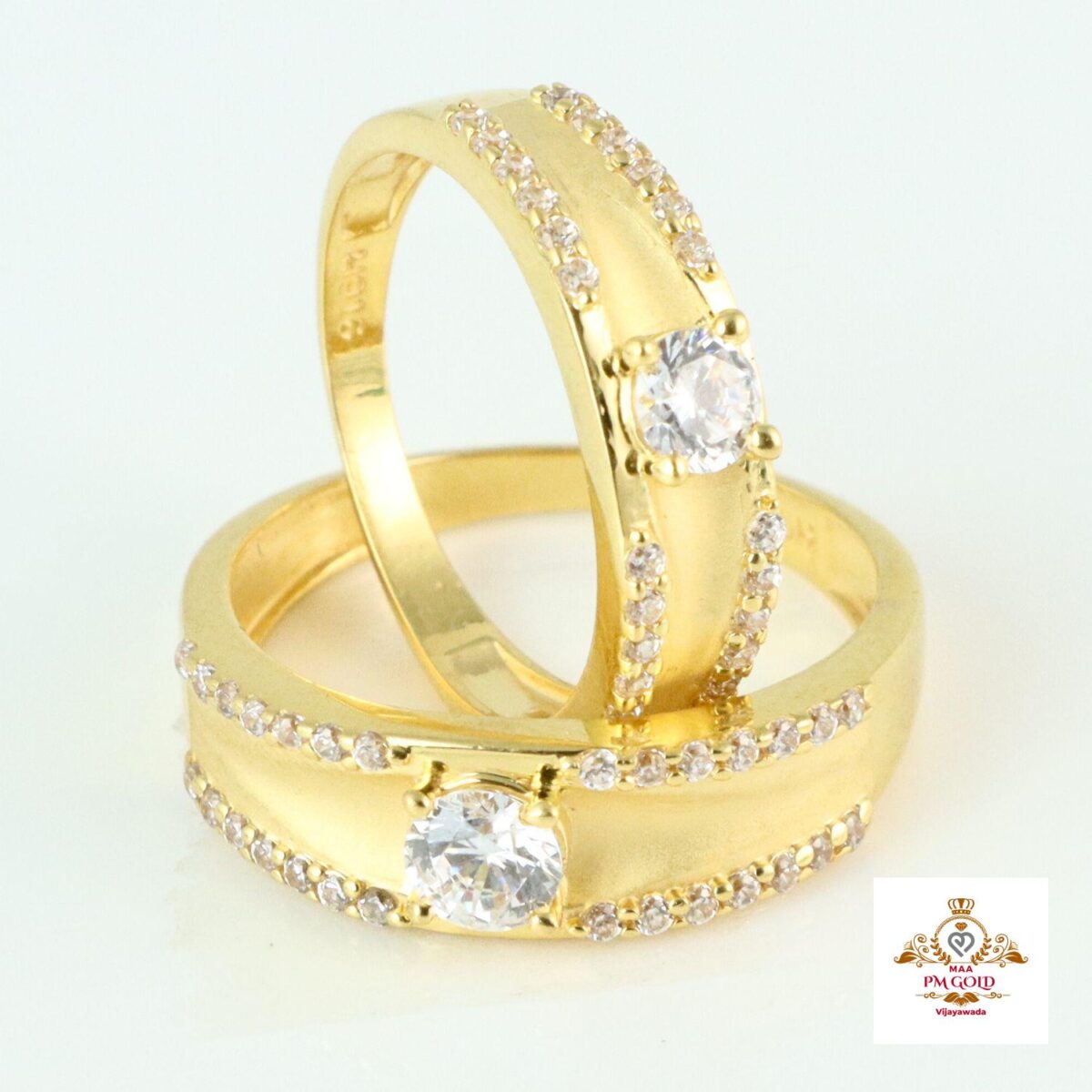 22 kt GOLD COUPLE FINGER RINGS FR005