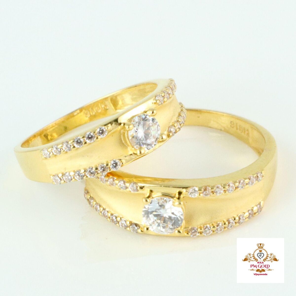 22 kt GOLD COUPLE FINGER RINGS FR005 - Image 2