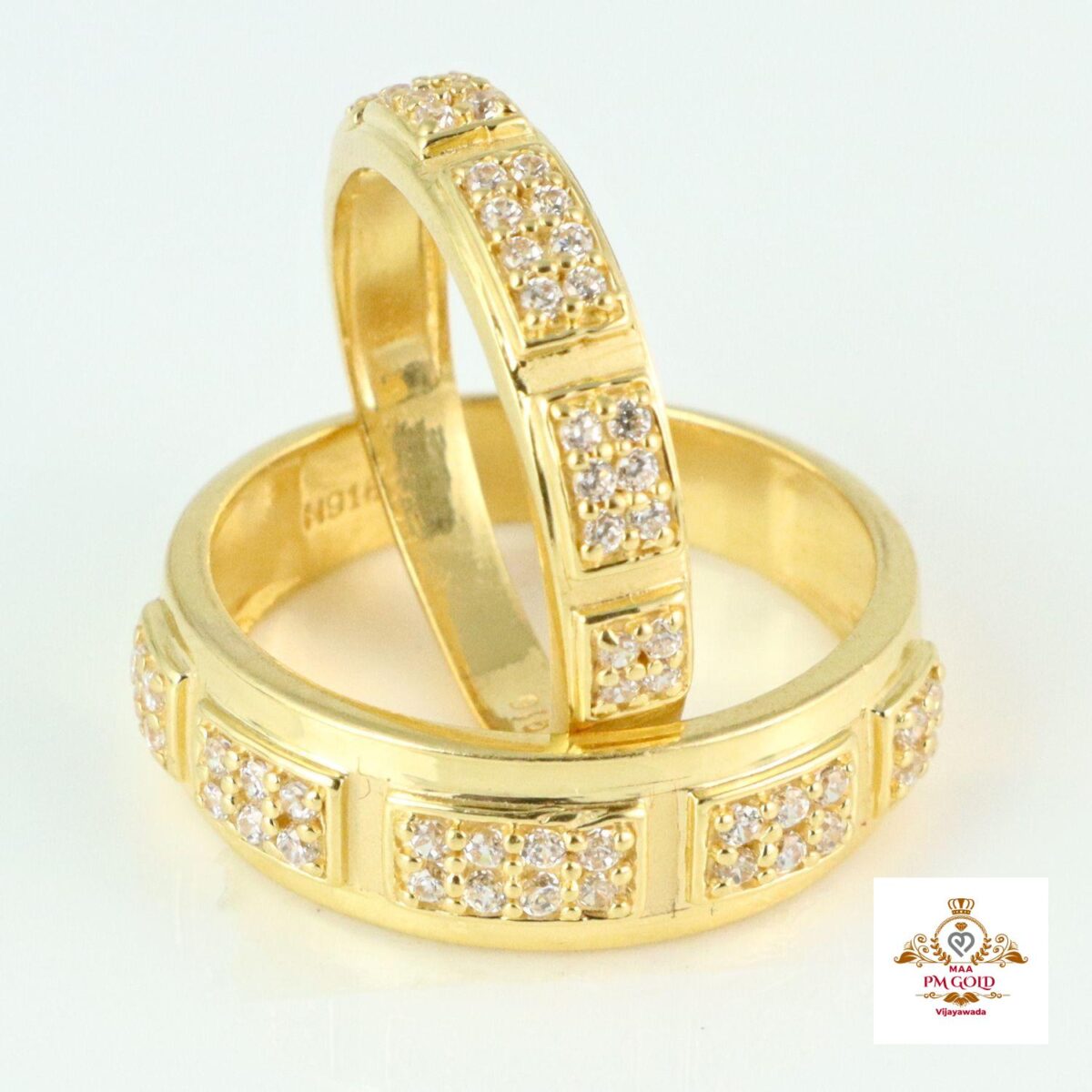 22 kt GOLD COUPLE FINGER RINGS FR006