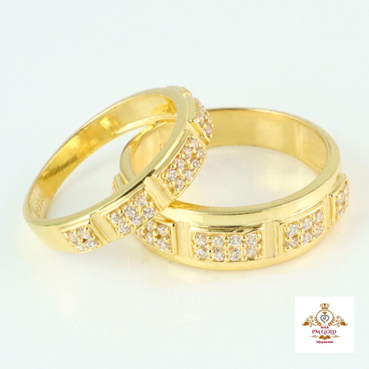 22 kt GOLD COUPLE FINGER RINGS FR006 - Image 2