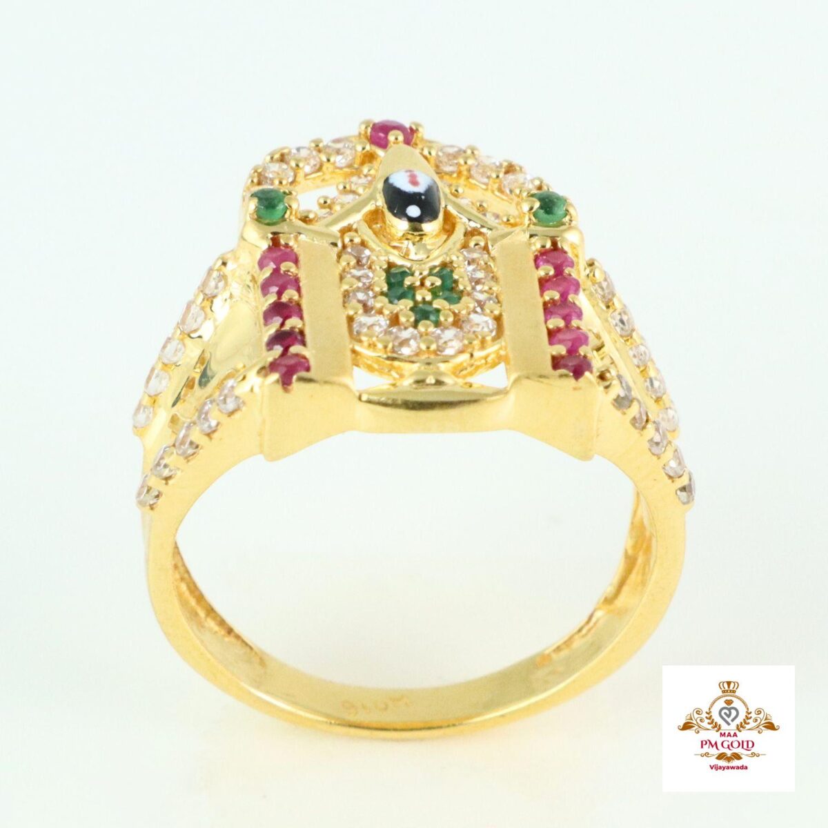 22 kt GOLD BALAJI FINGER RINGS FR007 - Image 4