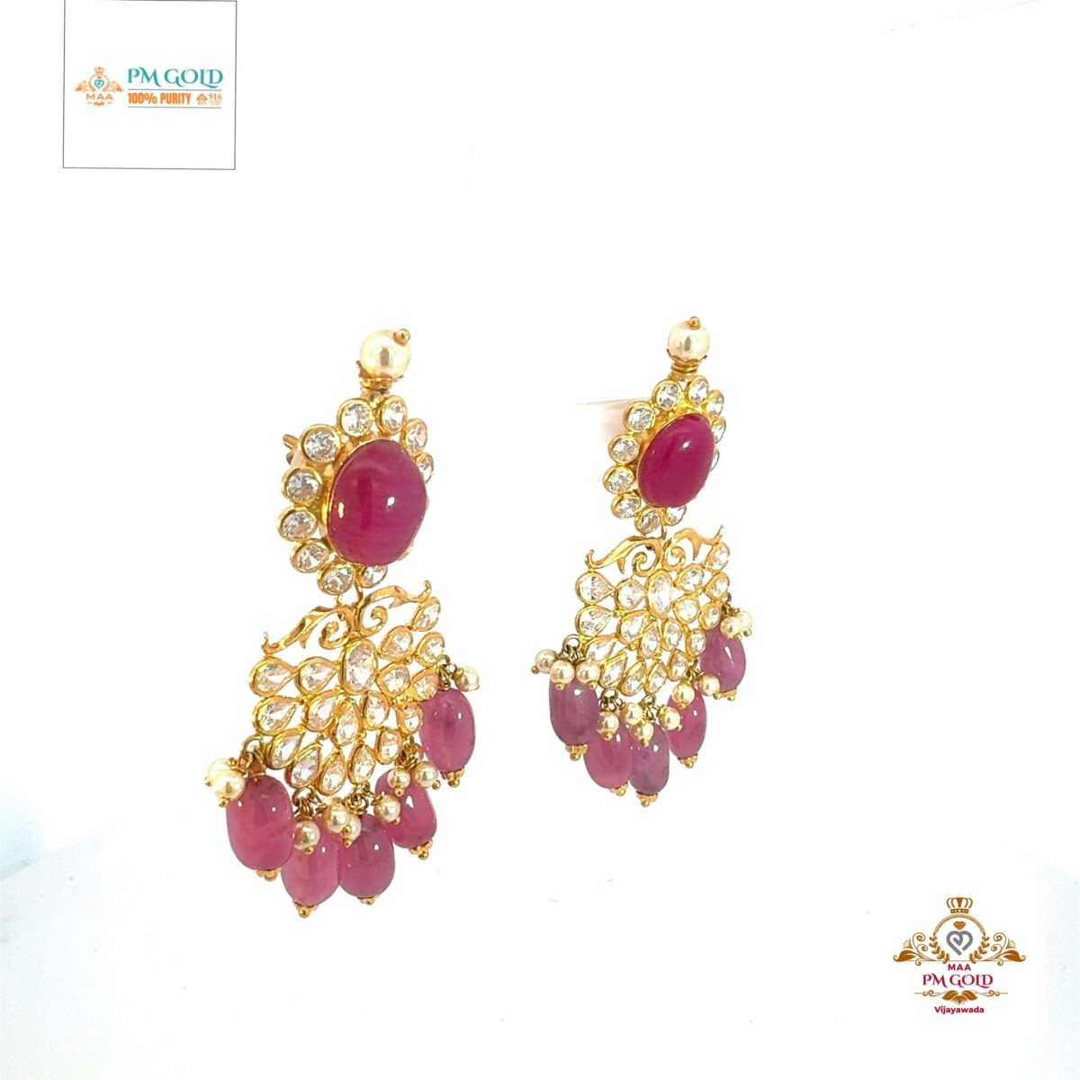 22 kt GOLD EARRING ER011 - Image 2