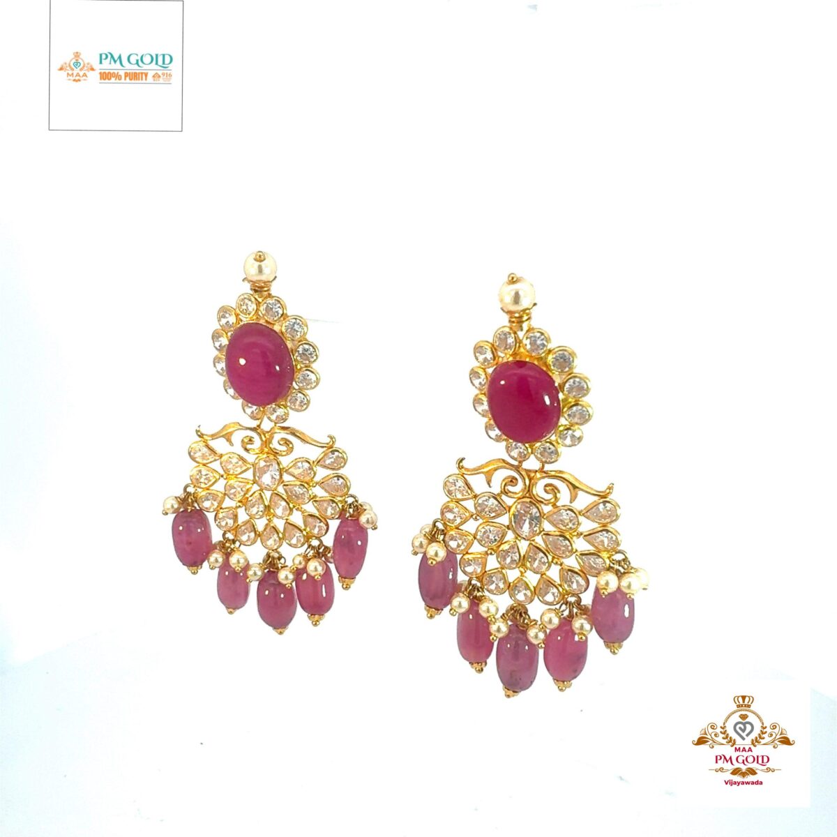 22 kt GOLD EARRING ER011 - Image 3