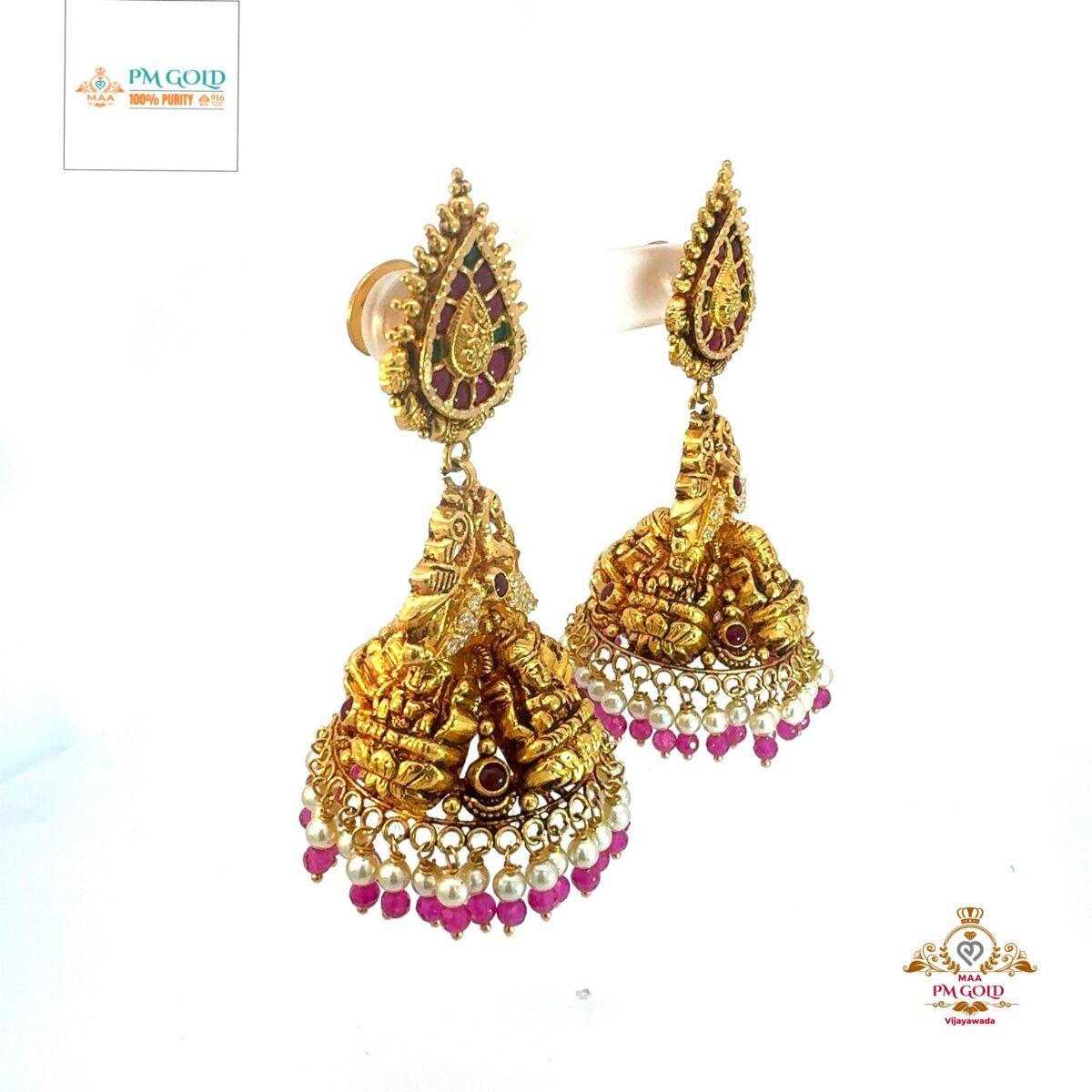 22 kt GOLD EARRING ER010 - Image 2