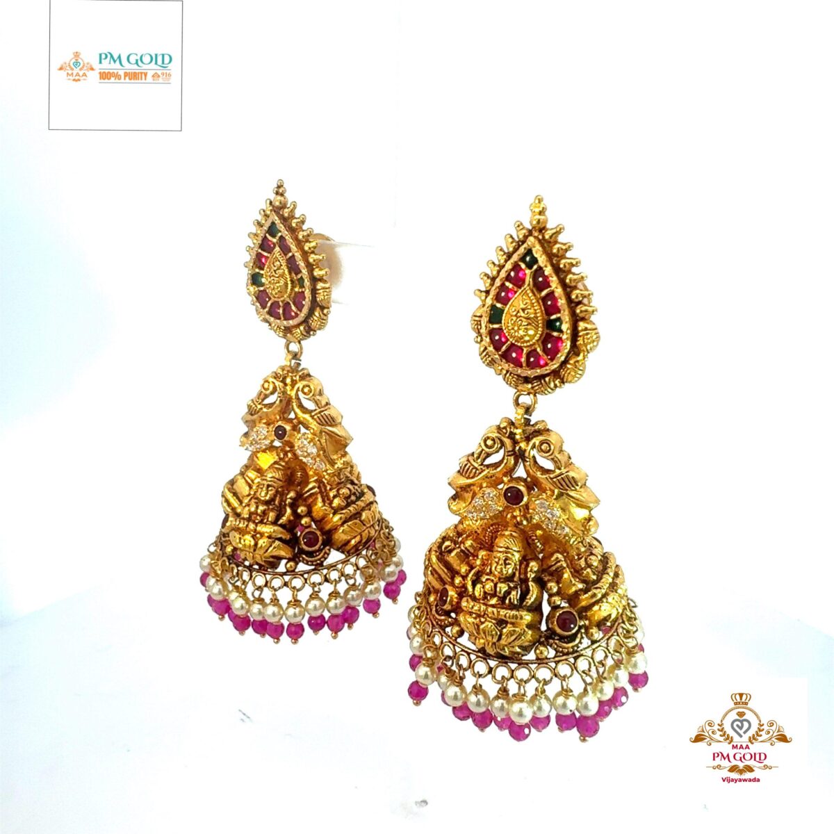 22 kt GOLD EARRING ER010 - Image 3