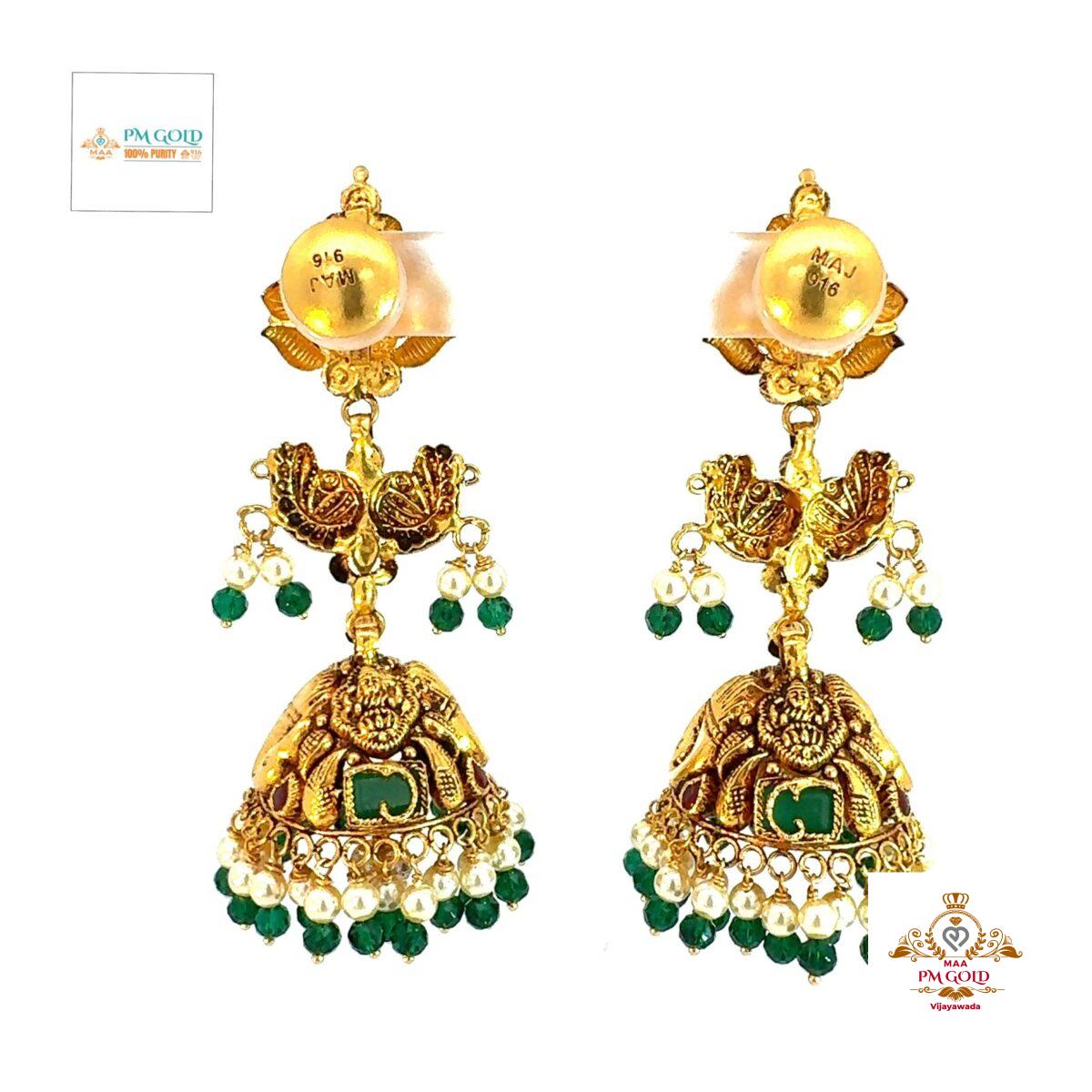 22 kt GOLD EARRING ER006 - Image 4