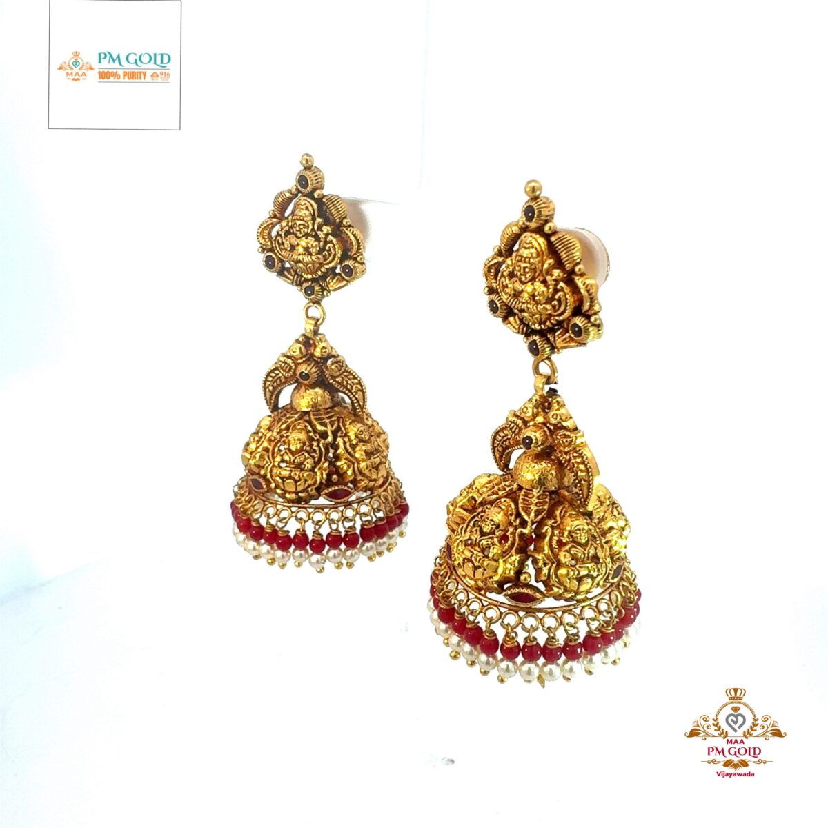 22 kt GOLD EARRING ER009 - Image 3