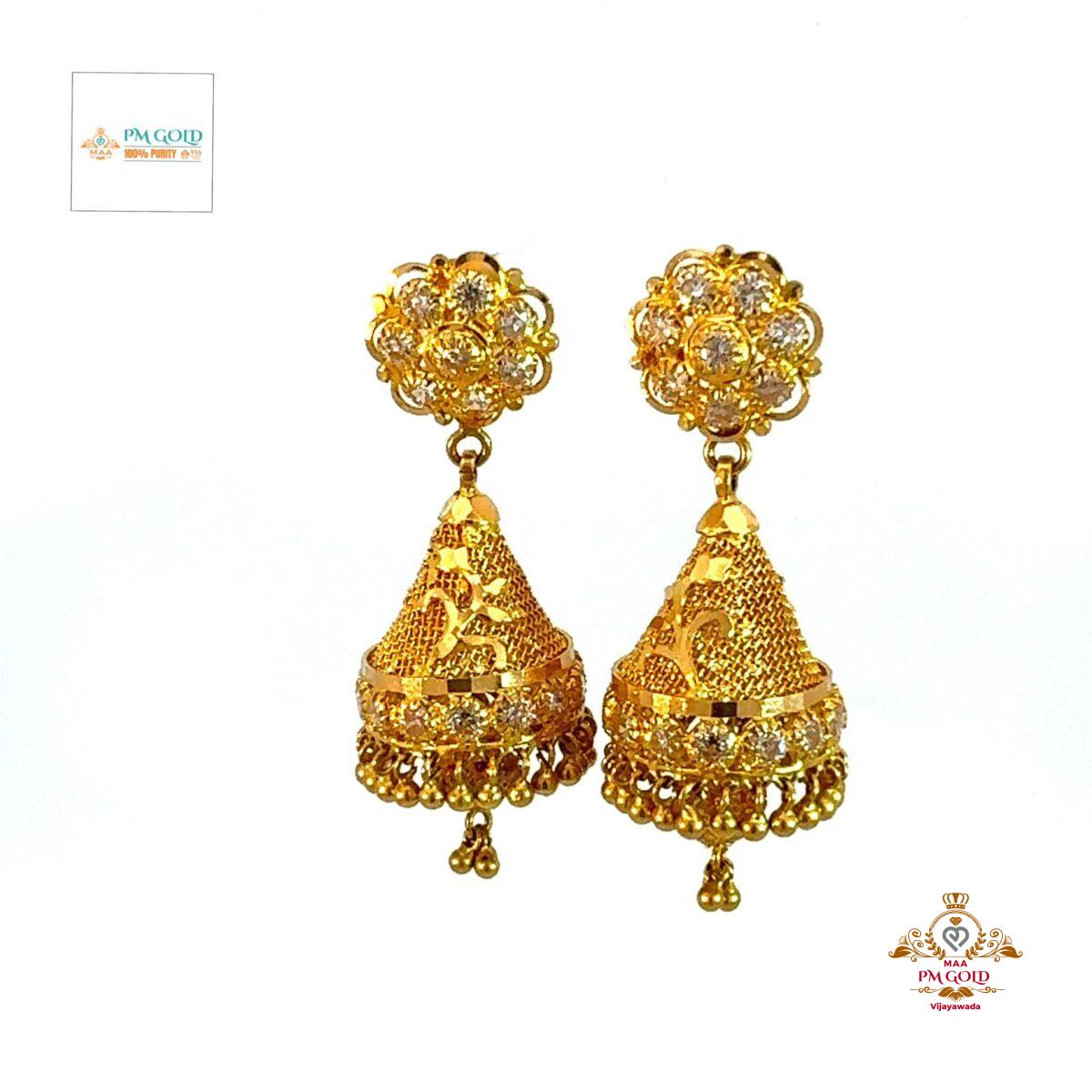 22 kt GOLD EARRING ER005